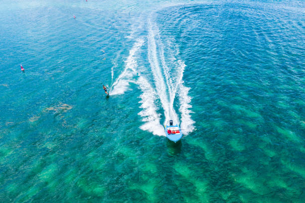 istock Water skiing in Mauritius during vacations 1093068780