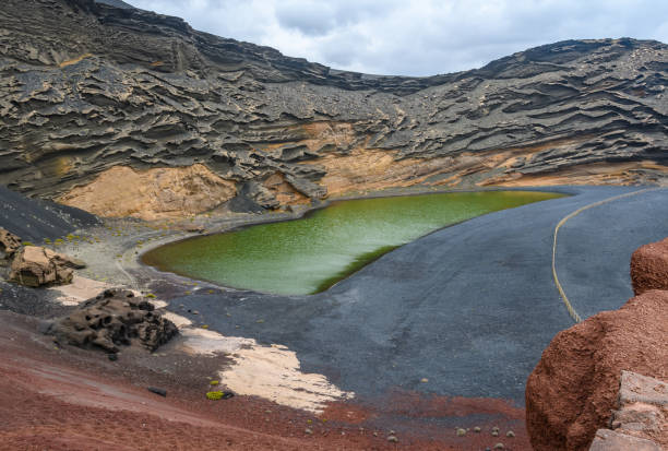 istock Charco de los Clicos, a beach in Lanzarote, Spain 1093086598