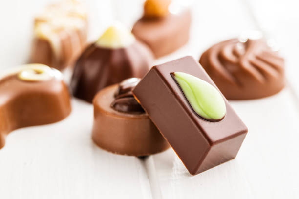 istock Mixed belgican pralines. Chocolate truffles. 1093100852