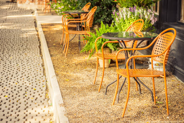 istock Chairs And Table By Street 1093103886