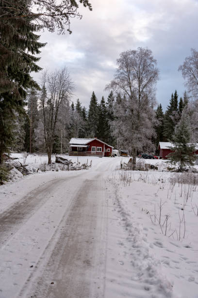 istock little red cabin in a swedish forest 1093107486