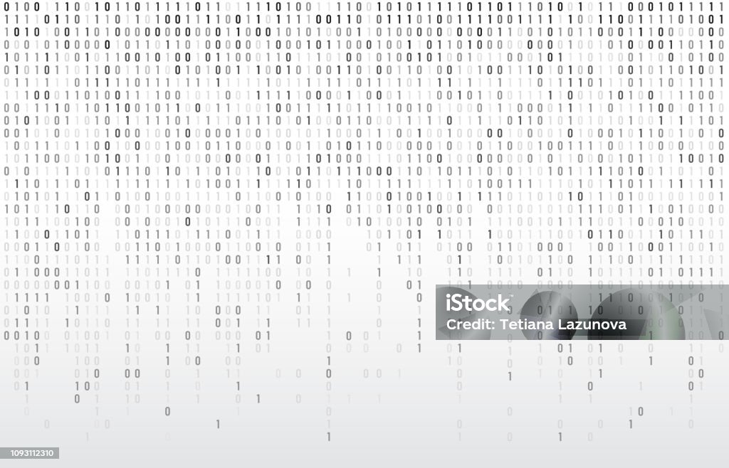 Digital Binary Code Computer Matrix Data Falling Numbers Coding ...