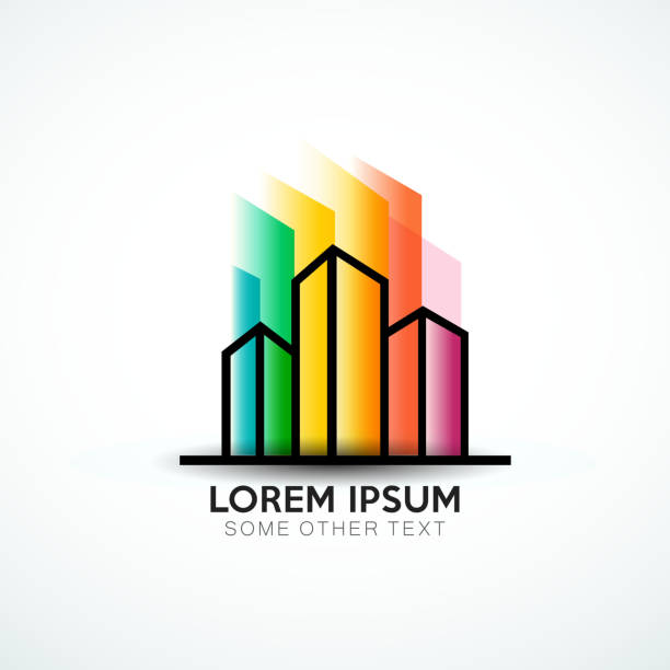 City bulding house icon design in vector format