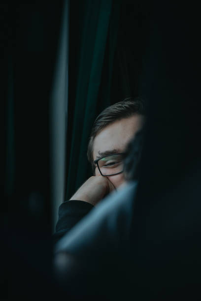 istock Portrait Of Young Man In Train 1093122082