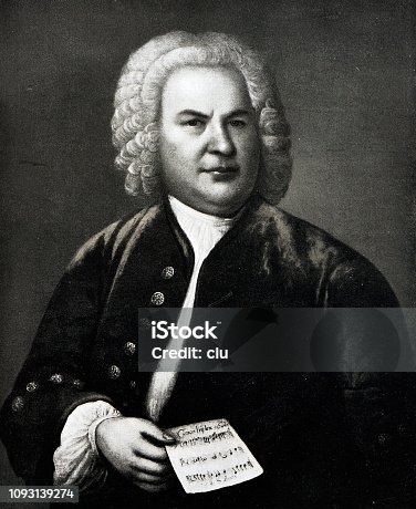 istock Portrait of Johann Sebastian Bach,  german composer, 1685-1750 1093139274