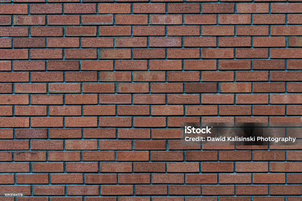 Parede de tijolo vermelho rústico - textura de alta qualidade / background - Foto de stock de Tijolo - Material de Construção royalty-free