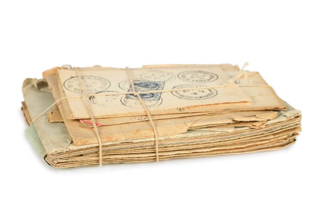 istock Pack of vintage letters tied with rope 1093161746