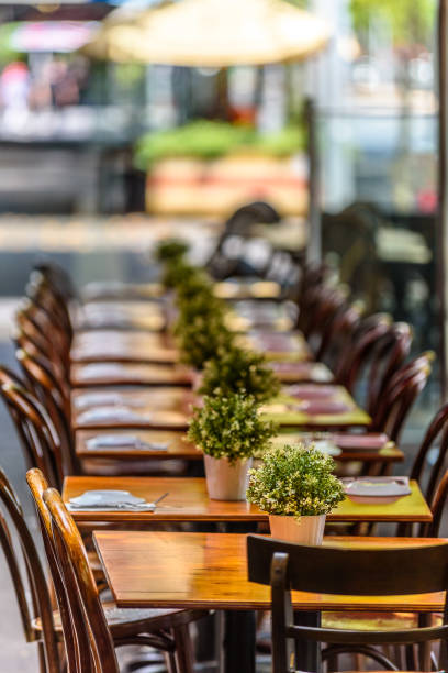 istock Lygon Street Restaurant Tables 1093173046