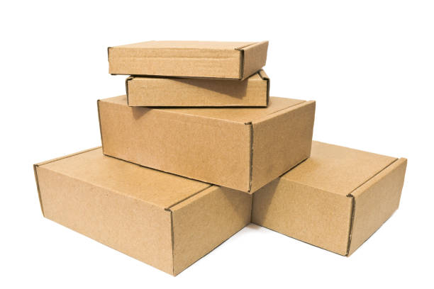 istock Cardboard boxes for delivery service, moving, package or gifts isolated on a white background 1093174734