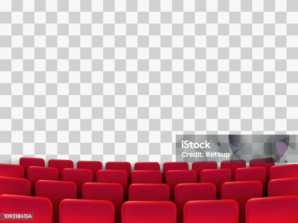 Cinema Seats Isolated Stock Illustration - Download Image Now - Movie Theater, Movie, Film Industry