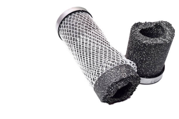 istock Carbon water filter cartridge isolated on white 1093194810