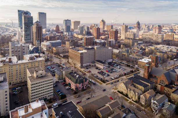 istock Milwaukee Skyline in Winter from Ogden Street 1093195482