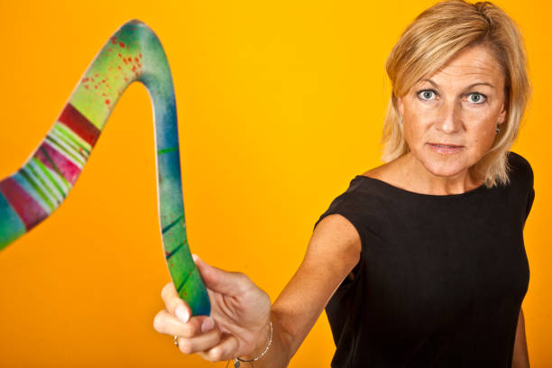 istock woman with boomerang 1093204120