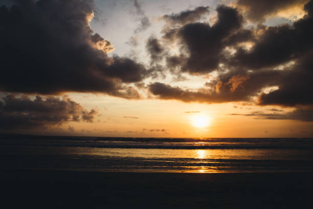 istock Beautiful sunset at the beach on Bali 1093204926