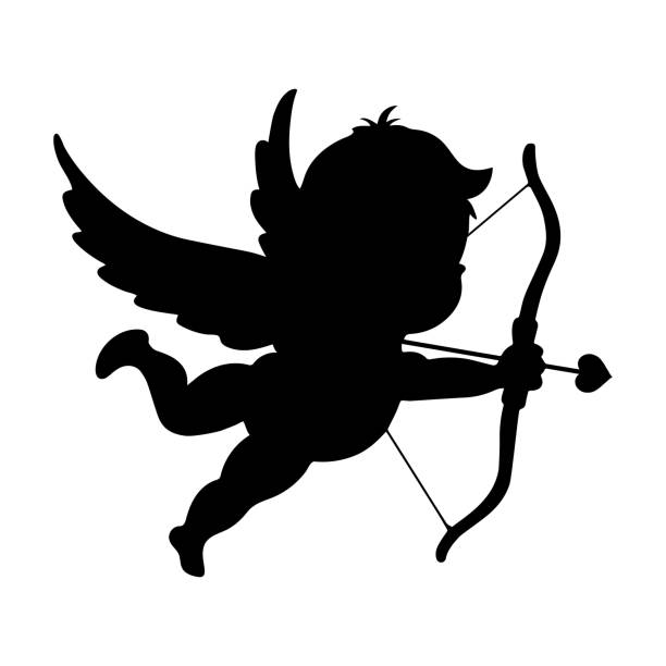 ÐÐµÐ·ÑÐ¼ÑÐ½Ð½ÑÐ¸Ì-2 Cupid with the love arrow. Happy Valentine Day 490 stock illustrations