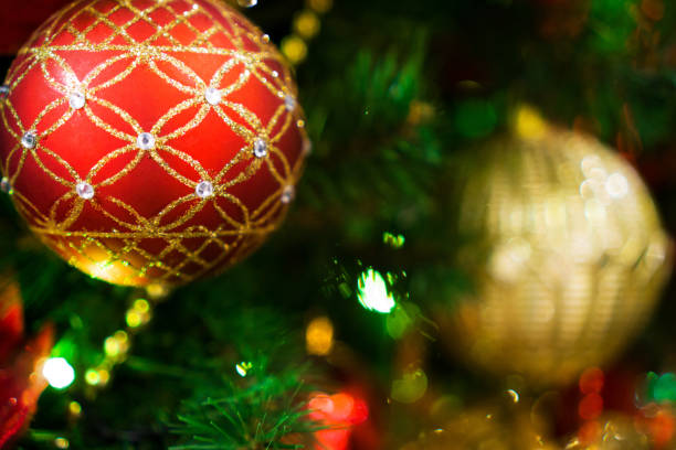 istock Decorated Chrismas Tree,Pine, New year, chrismas lighs closeup 1093209790