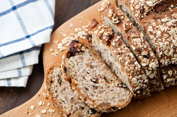 pão - walnut bread - fotografias e filmes do acervo