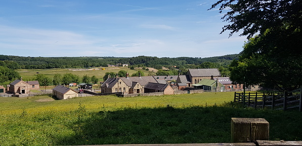 View of Beamish old town village