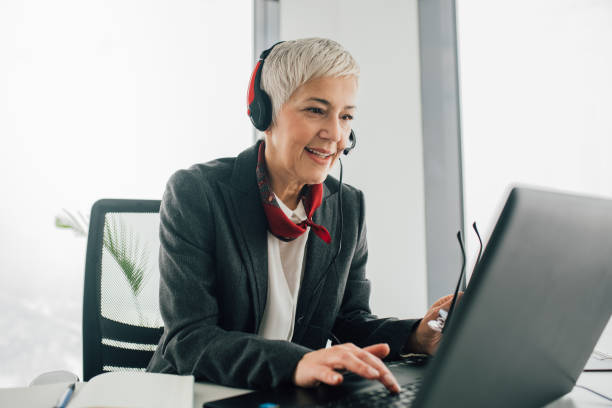 istock Mature woman at all center 1093217946