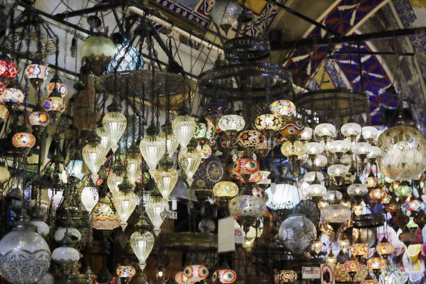 istock Turkish Lamps on display in the Grand Bazaar 1093218130