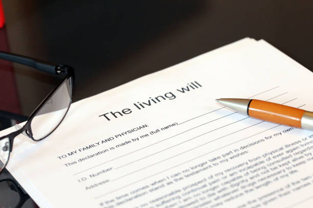 istock Blank form of the living will on a desk 1093219762