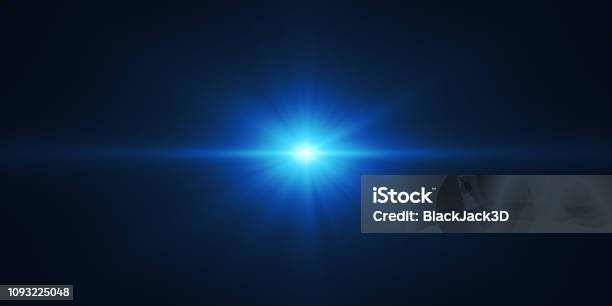 Star Light Stock Photo - Download Image Now - Lens Flare, Light - Natural Phenomenon, Blue