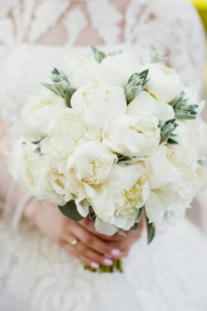 istock wedding bouquet of white peonies 1093232224