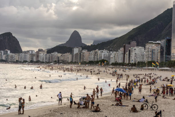 istock Panoramic view of the Copacabana Beach and its buildings. 1093237752