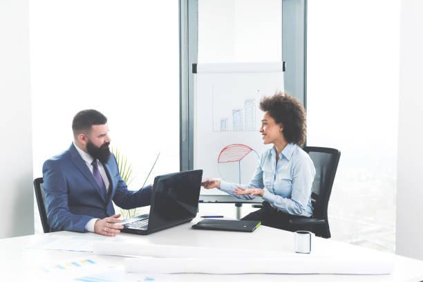 istock Businesspeople on a job interview 1093237886