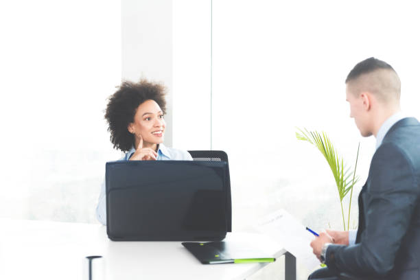 istock Businesspeople on a job interview 1093237916