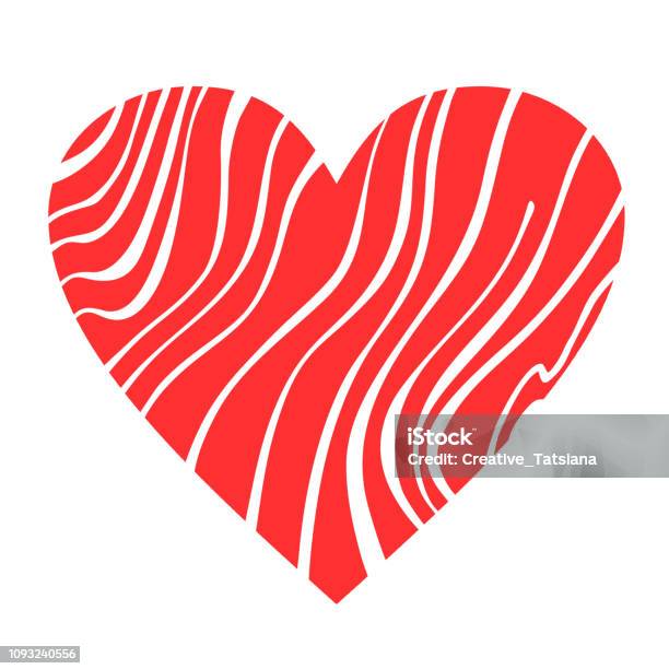 Red Abstract Hearts Within Hearts Stock Illustration - Download