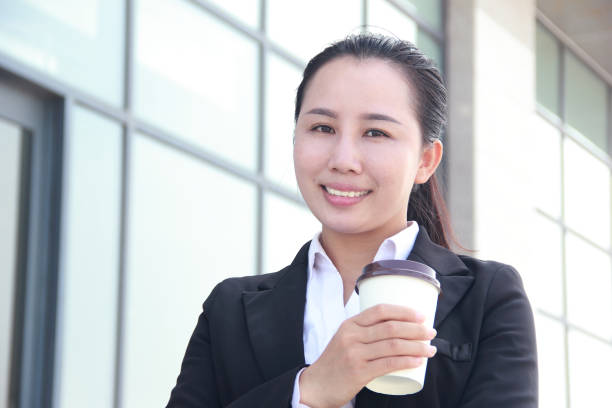 istock Smiling asian businesswoman 1093242984