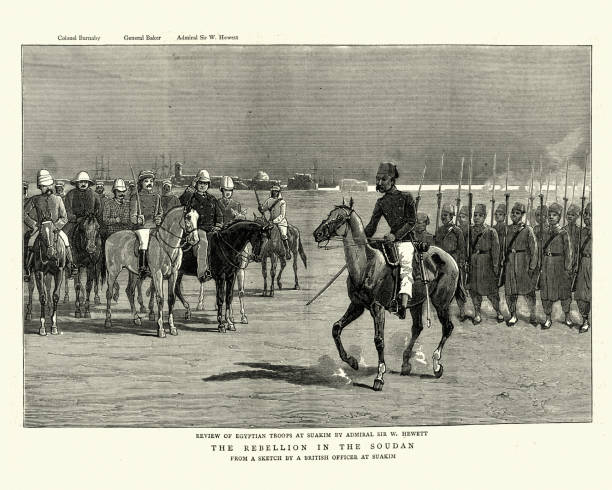 istock Mahdist War, Admiral Hewett reviewing Egyptian troops at Suakim, 1884 1093245486