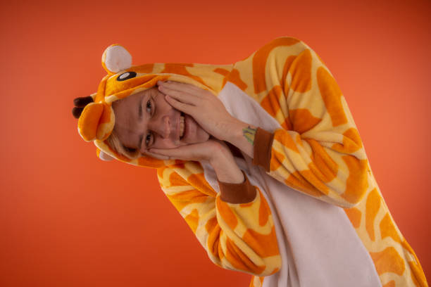 istock pajamas in the form of a giraffe. 1093247892