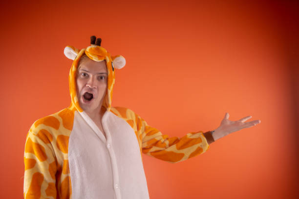 istock pajamas in the form of a giraffe. 1093248066