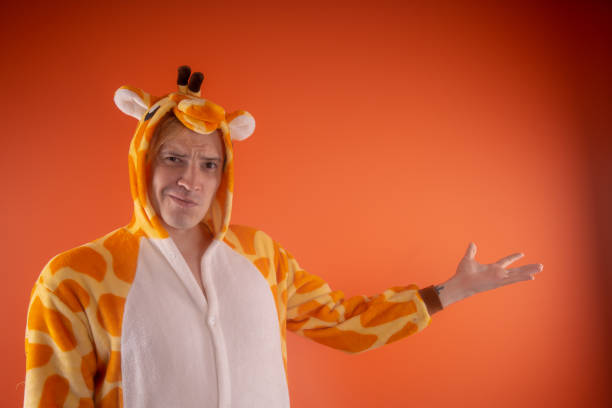istock pajamas in the form of a giraffe. 1093248106