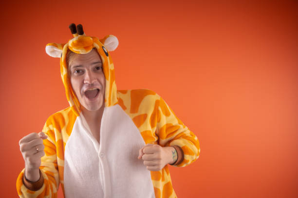 istock pajamas in the form of a giraffe. 1093248122