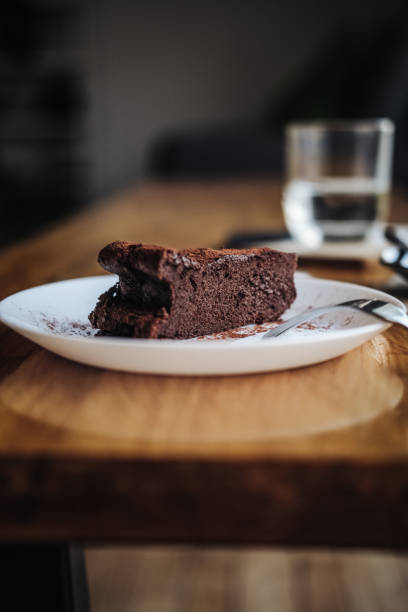istock Slice of vegan chocolate brownie cake 1093250188