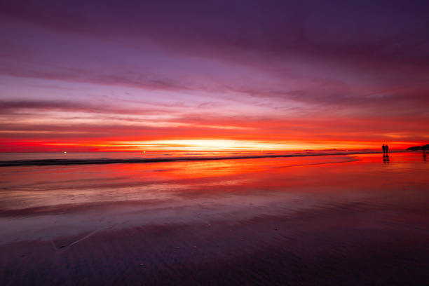 istock Sunset Sky Background on the beach in summer 1093253482