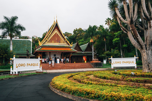 Panoramic photo of Ho Quoc Pagoda, a famous spiritual temple on Phu Quoc Island