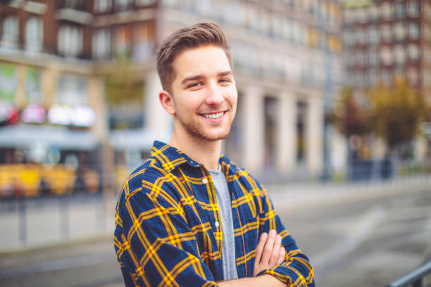 Young man in the city