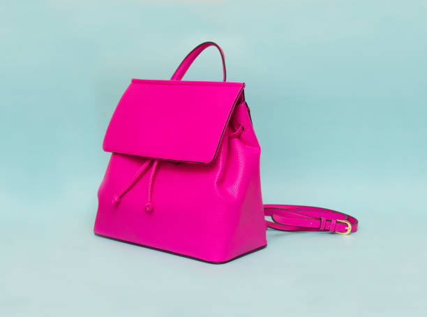 istock Woman bag isolated on the blue background 1093262792