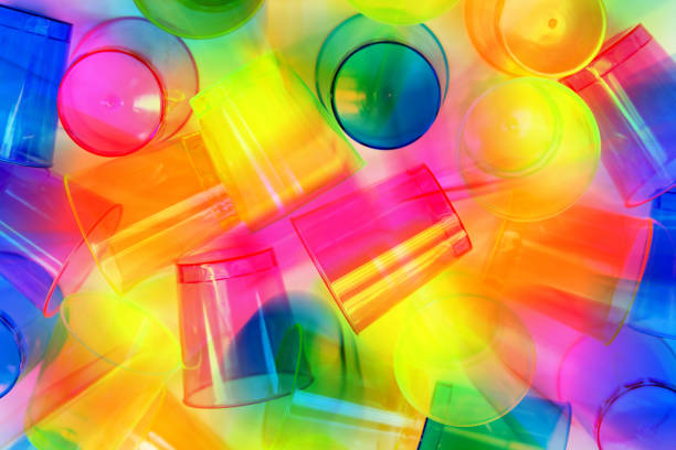 istock group of colored plastic glasses - backround 1093265216
