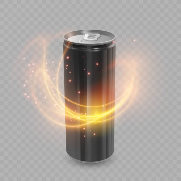 istock Template for Energy drink package design, Aluminum can of Black color 1093266122