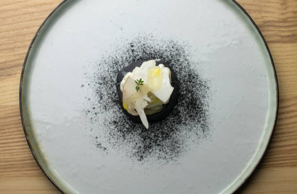 istock Black focaccia with squid and Parmesan cheese (Parmigiano) 1093281570