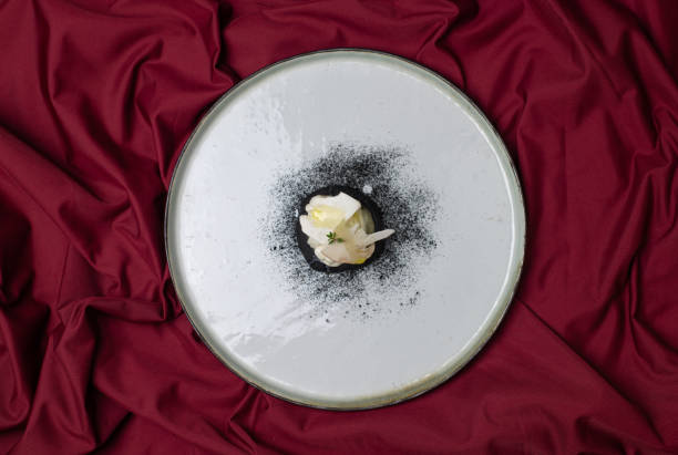 istock Black focaccia with squid and Parmesan cheese (Parmigiano) 1093281652