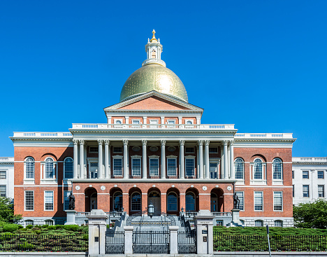 Massachusetts State House, Beacon Hill, Boston, MA - USA