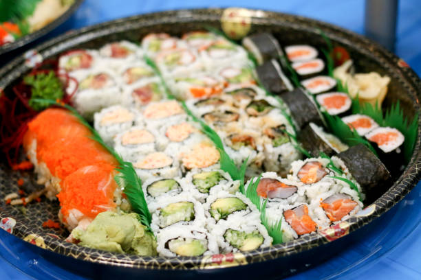 istock Japanese take out sushi platter 1093288106