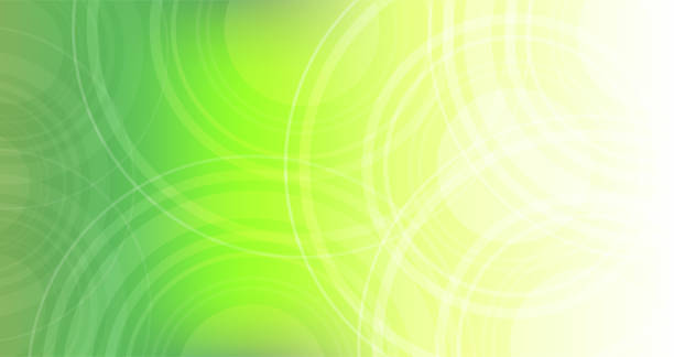 ilustrações, clipart, desenhos animados e ícones de cor verde círculo forma tecnologia abstrato - green background wave abstract light