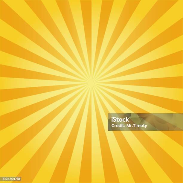 Rays Background In Flat Stile Stock Illustration - Download Image Now - Sunbeam, Backgrounds, Light Beam